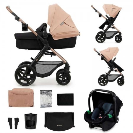 Kinderkraft MOOV 2 количка за бебе сет 3 во 1 beige